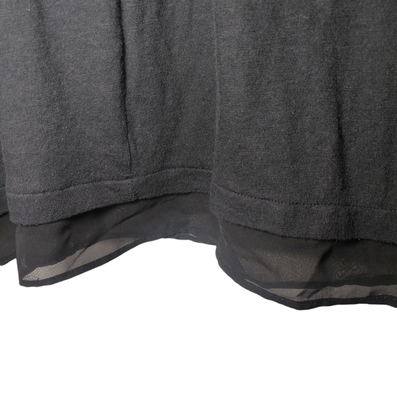 CLOSET CLOSING 7/31 rag & bone long sheer sleeves black small top - Picture 10 of 12